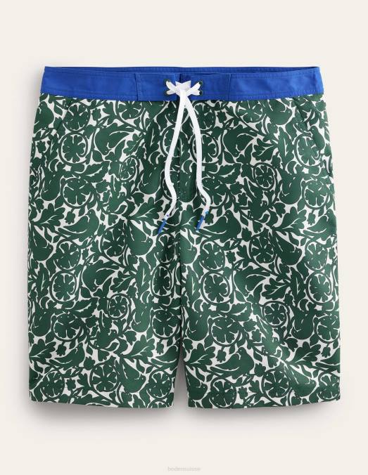Boden vêtements oiseau héron vert Hommes short à taille fixe LB2X3532