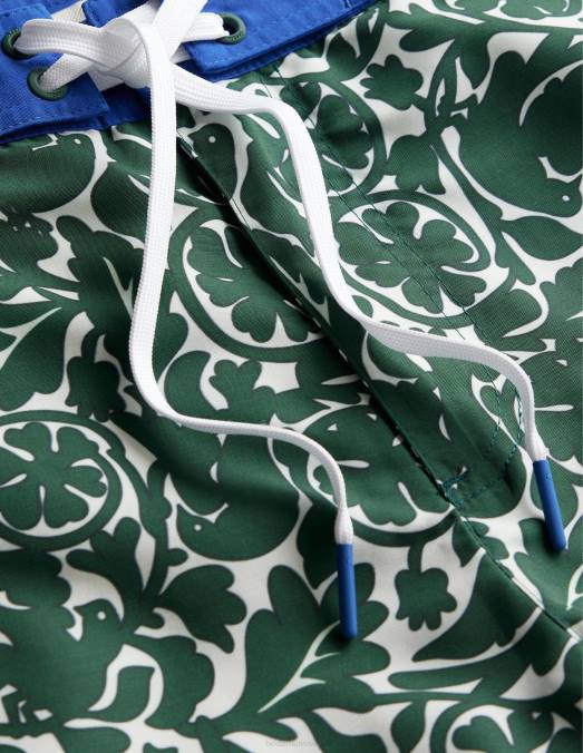 Boden vêtements oiseau héron vert Hommes short à taille fixe LB2X3532