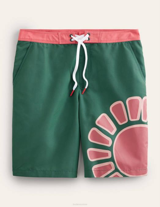 Boden vêtements soleil de feuille de palmier Hommes short à taille fixe LB2X3523