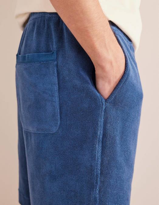 Boden vêtements vraie marine Hommes short en tissu éponge à cordon coulissant LB2X3530