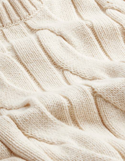 Boden vêtements coquille de pistache Hommes col rond torsadé en coton LB2X3552