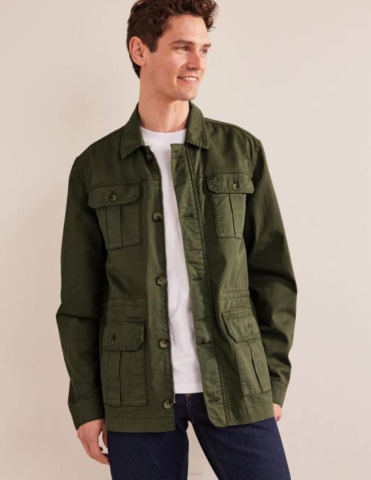 Boden vêtements alligator vert Hommes saharienne LB2X3546