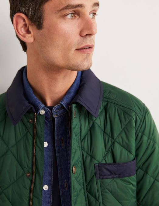 Boden vêtements alligator vert Hommes veste courte matelassée LB2X3582