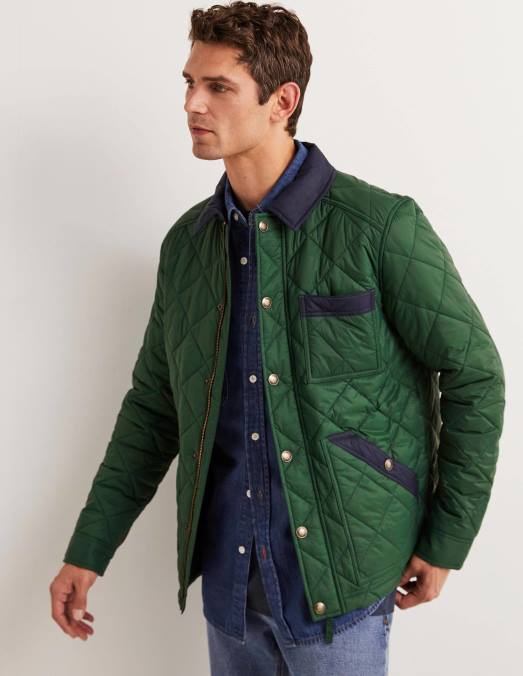 Boden vêtements alligator vert Hommes veste courte matelassée LB2X3582