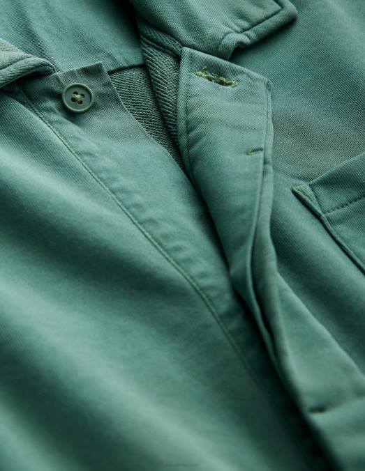 Boden vêtements feuille de palmier verte Hommes sueur harrington LB2X3503