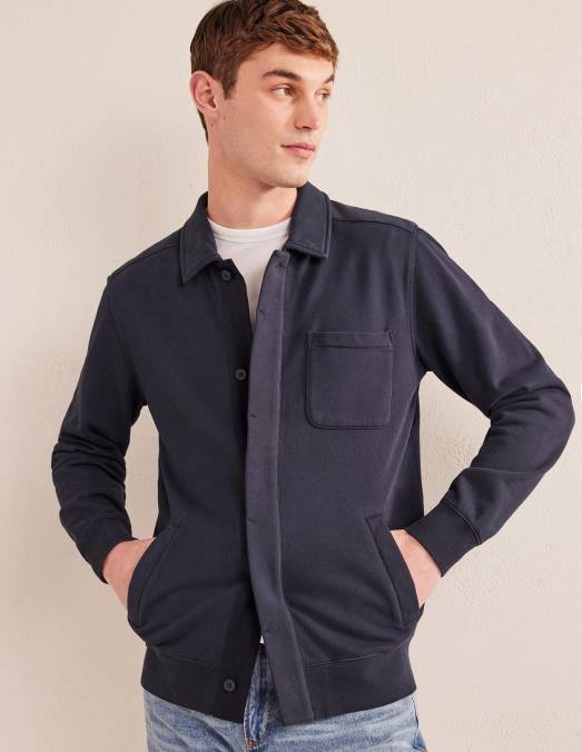 Boden vêtements marine Hommes sueur harrington LB2X3525