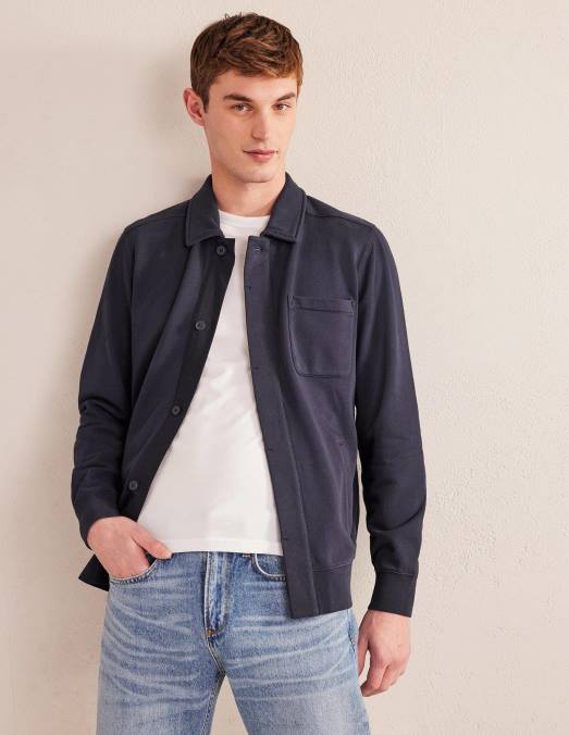 Boden vêtements marine Hommes sueur harrington LB2X3525